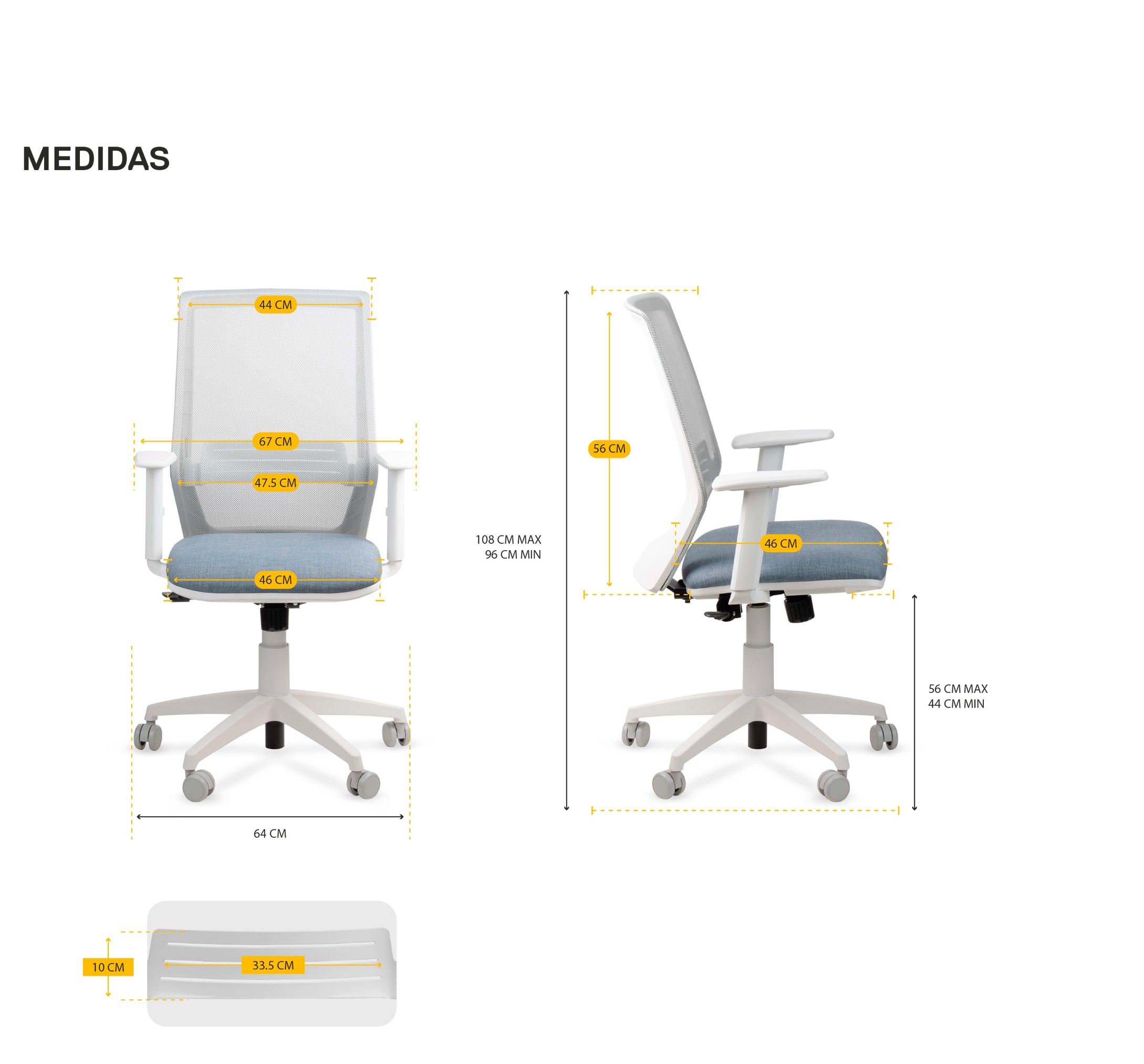 Silla Grou White